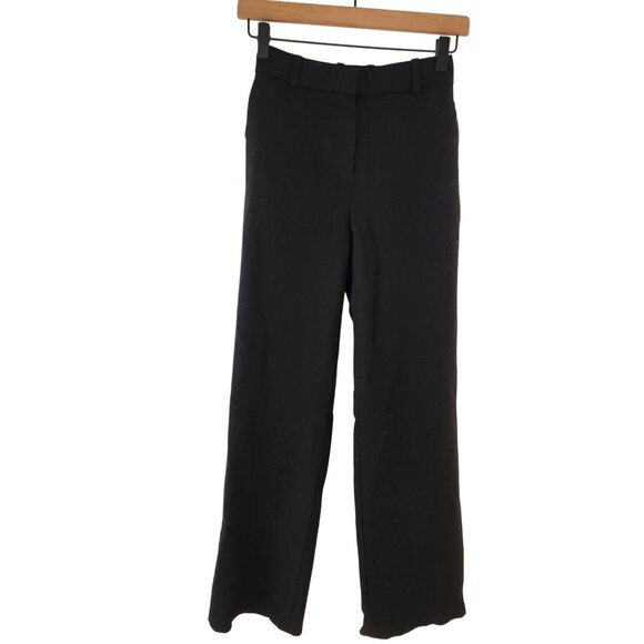 Babaton Aritzia New Agency Pants (Re)ssential Black Wool Trousers Straight 00 - Picture 2 of 8